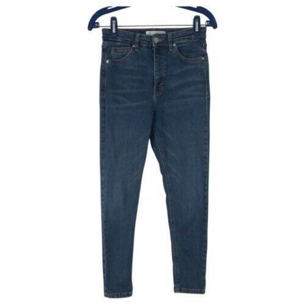 Topshop Jamie Jeans‎ Women's W28 High Rise Skinny L30 Blue Stretch Denim
